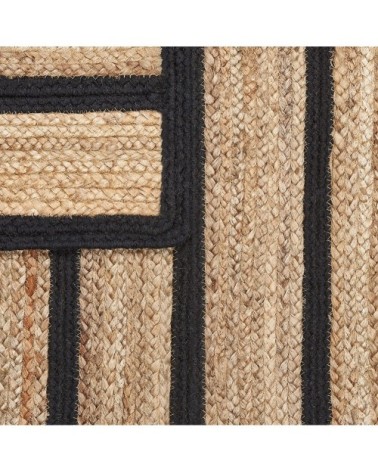 Tapis en tissu noir 200x140cm