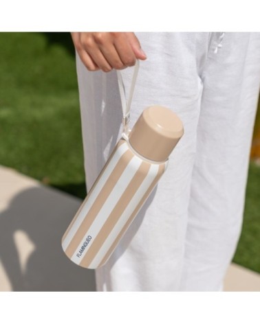 Gourde adulte isotherme 800ml avec poignée beige