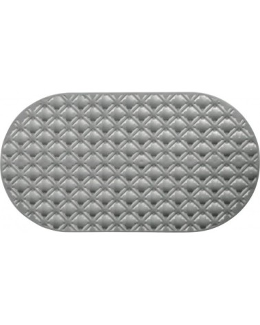 Tapis de douche anti-dérapant gris 69x38cm