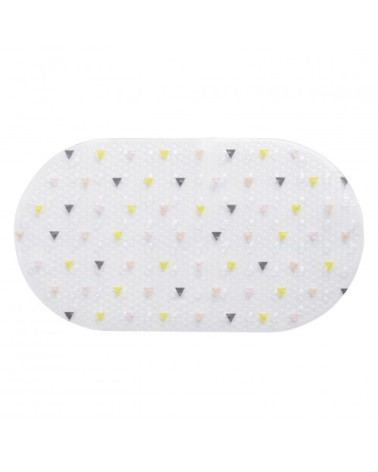 Tapis de douche anti-dérapant blanc 69x38cm
