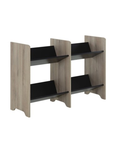 Meuble de rangement 4 niveaux style industriel - Marron