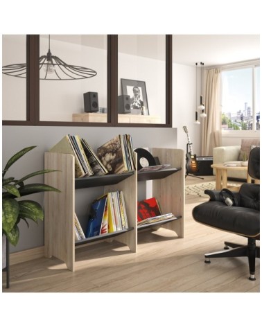 Meuble de rangement 4 niveaux style industriel - Marron