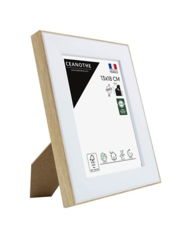 Cadre photo brut 13x18 cm résine recyclée
