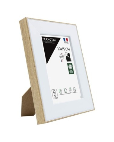 Cadre photo brut 10x15 cm résine recyclée