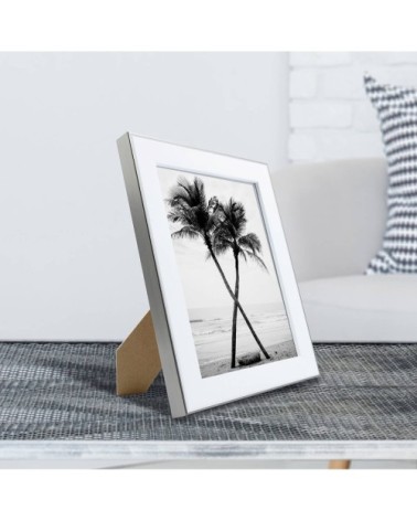 Cadre photo acier 18x24 cm résine recyclée