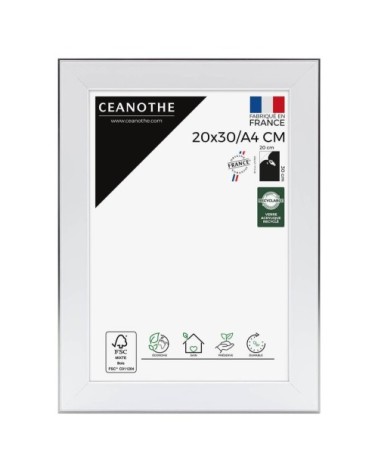 Cadre photo acier 20x30 cm résine recyclée