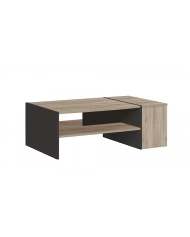 Table basse avec rangement bar L107cm - Marron