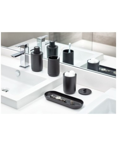 Lot de 4 accessoires de lavabo - Noir