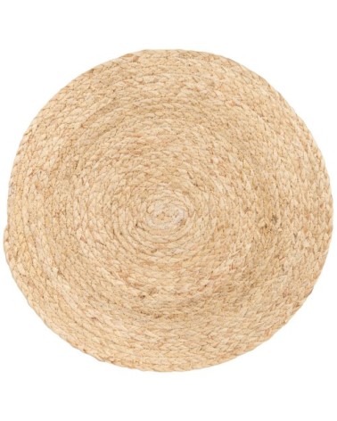Set de table rond en fibre végétale tressée D38