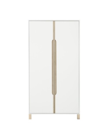 Armoire 2 portes Enfant - Blanc 101 x H194 cm