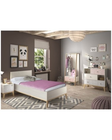 Portant 1 tiroir avec fond - Marron