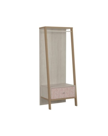 Portant 1 tiroir avec fond - Marron