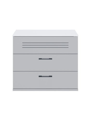 Commode 3 tiroirs blanche Enfant - 85 x H73 cm
