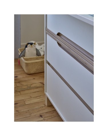 Commode 3 tiroirs blanche Enfant - 95 x H87 cm