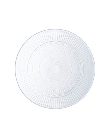 Assiette plate en verre trempé extra résistant D25cm