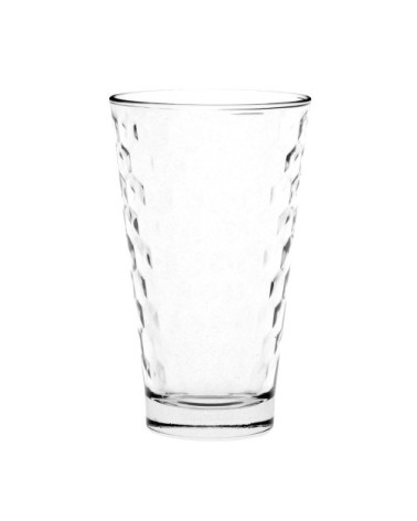 Chope en verre façon nid d'abeilles transparent