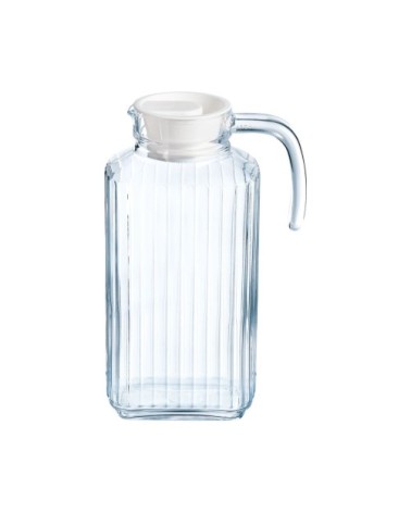 Broc en verre avec bec verseur et poignée 1,7L