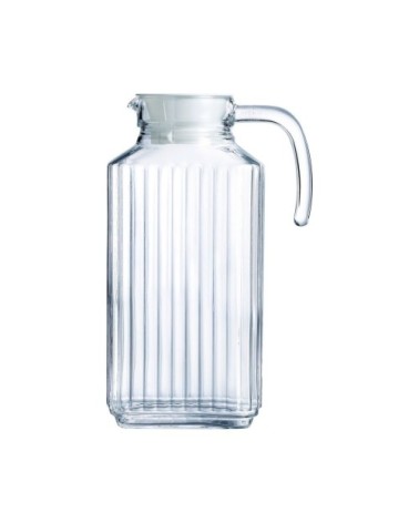 Broc en verre avec bec verseur et poignée 1,7L