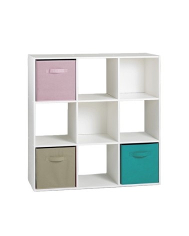 Etagère de rangement 9 cases - Blanc