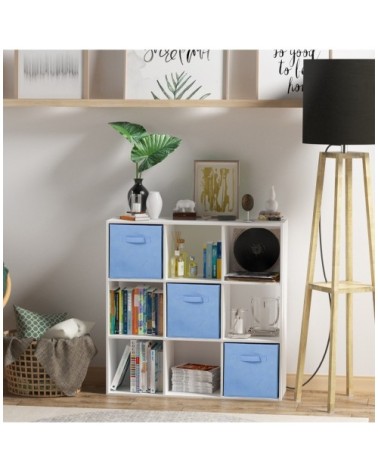 Etagère de rangement 9 cases - Blanc