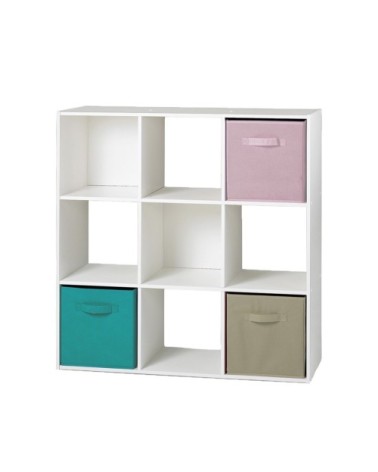 Etagère de rangement 9 cases - Blanc