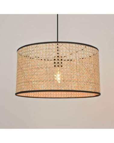 Suspension cylindre cannage D38cm