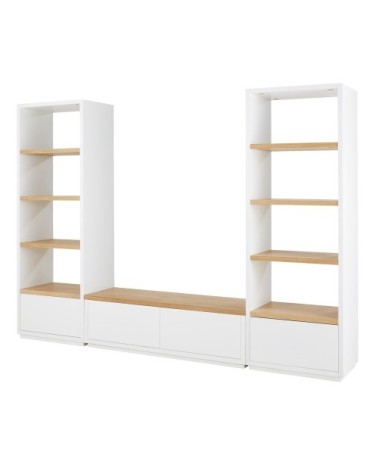 Colonne de rangement blanche