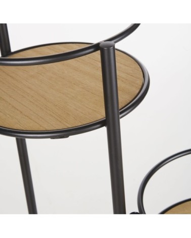 Porte-plantes noir et beige