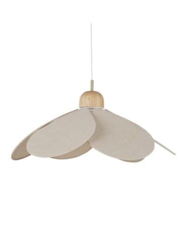 Suspension pétales de fleur beige