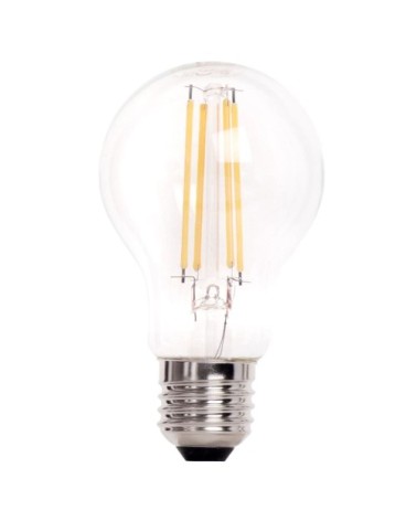 Ampoule LED E27 60W claire, coloris blanc chaud