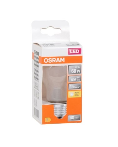 Ampoule LED lumière chaude E27 60W dépolie