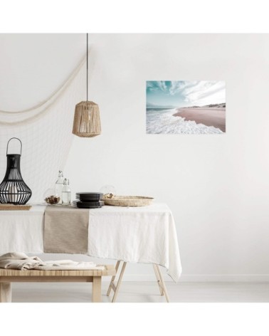 Tableau sur toile bord de plage 30x45cm