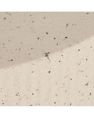 Bout de canapé effet terrazzo beige
