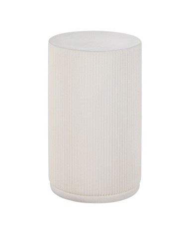 Bout de canapé colonne blanc