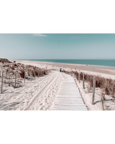 Tableau sur toile chemin de plage 30x45cm