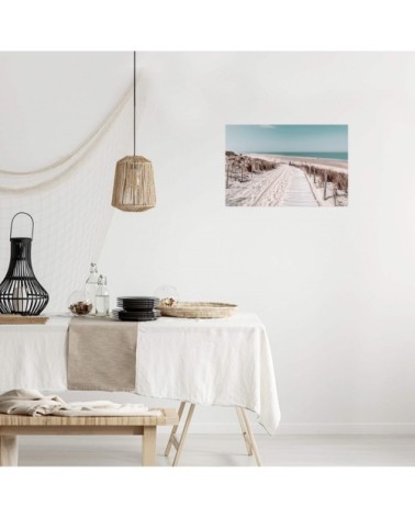 Tableau sur toile chemin de plage 30x45cm