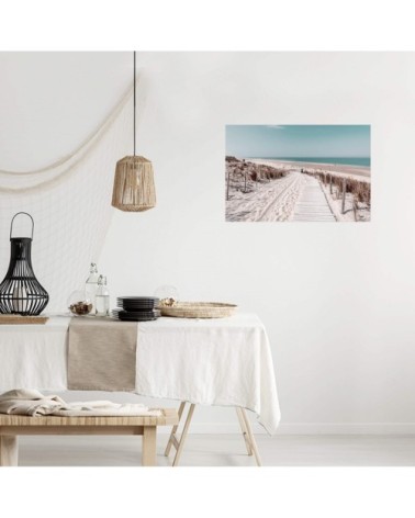 Tableau sur toile chemin de plage 45x65cm