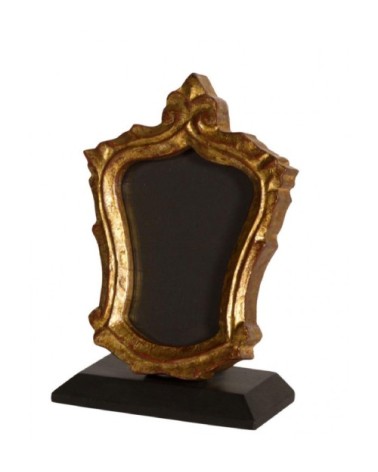 Petit cadre photo à poser noir et doré 15x6x10cm