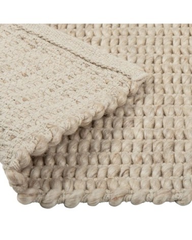 Tapis tissé beige 90x150