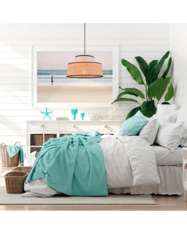 Suspension coton et raphia D38cm