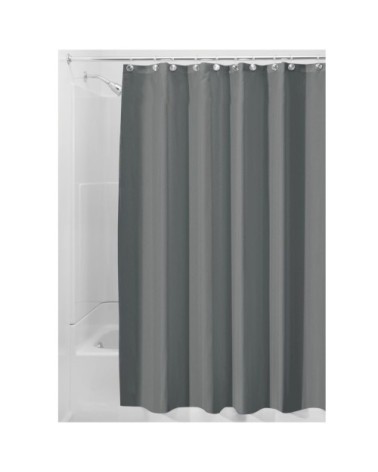 Rideau de douche gris - 180 x 1 x H200 cm