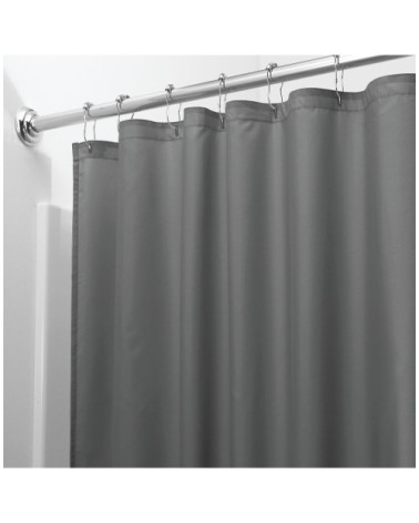 Rideau de douche gris - 180 x 1 x H200 cm