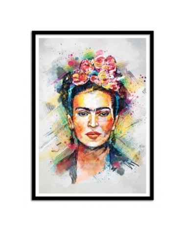 Affiche d'art avec Cadre bois noir - 50 x 70 cm