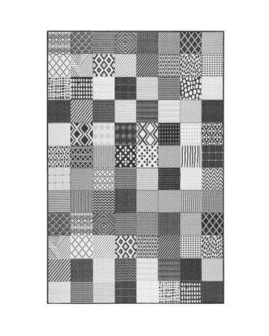 Tapis exterieur tissé plat motif vintage 200x290