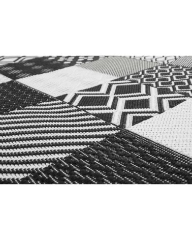 Tapis exterieur tissé plat motif vintage 200x290