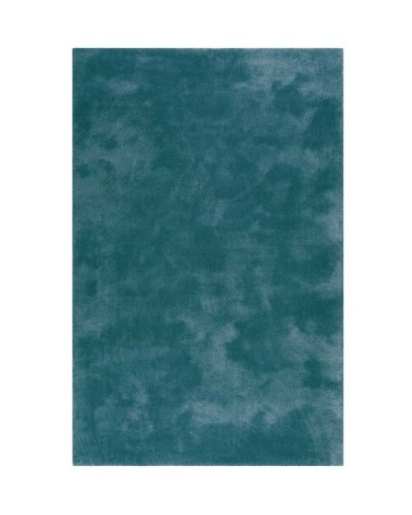 Tapis poils longs tufté doux vert émeraude 200x290