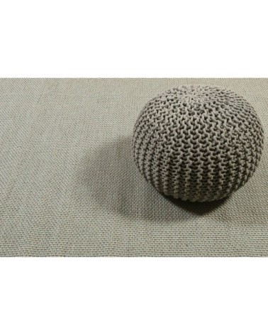 Tapis exterieur tissé plat motif turquoise beige 133x200