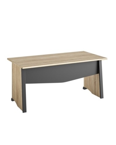 Bureau style industriel avec voile de fond - Beige et Noir