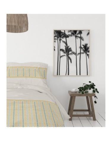 LE NAT MIEL Parure de couette 100% coton - Beige - 220x240 cm