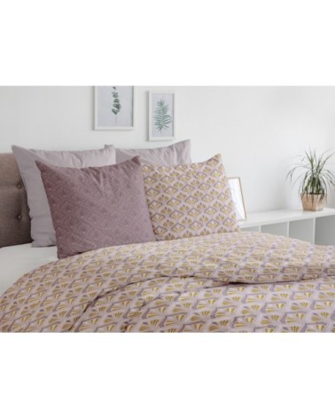 SINHALA Parure de couette 100% coton - Rose - 220x240 cm